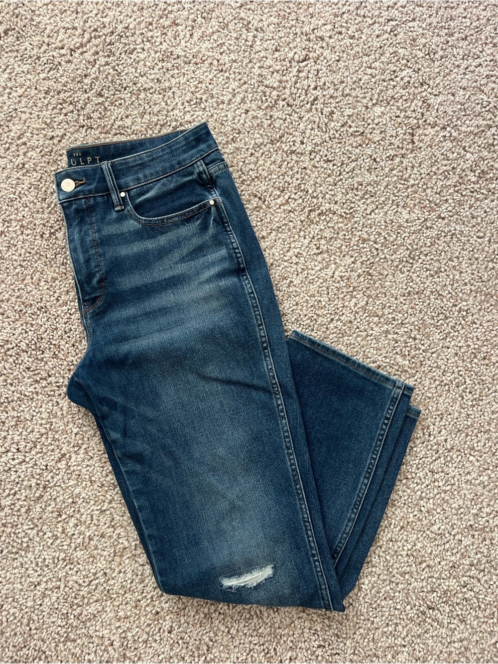 White House Black Market Straight Crop Jeans